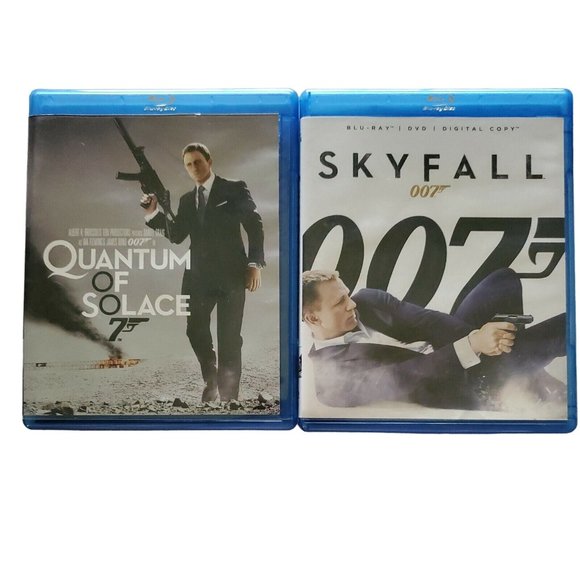 James Bond Daniel Craig 2 Blu-ray Lot Skyfall, Quantum of Solace 007 - Picture 1 of 7
